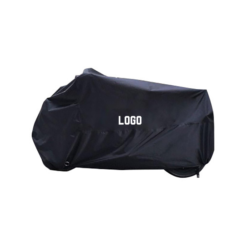 Černý volný polyesterový taftový obal na motorku s tisknutelným logem